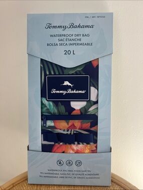Tommy Bahama Navy Floral Waterproof Dry Bag